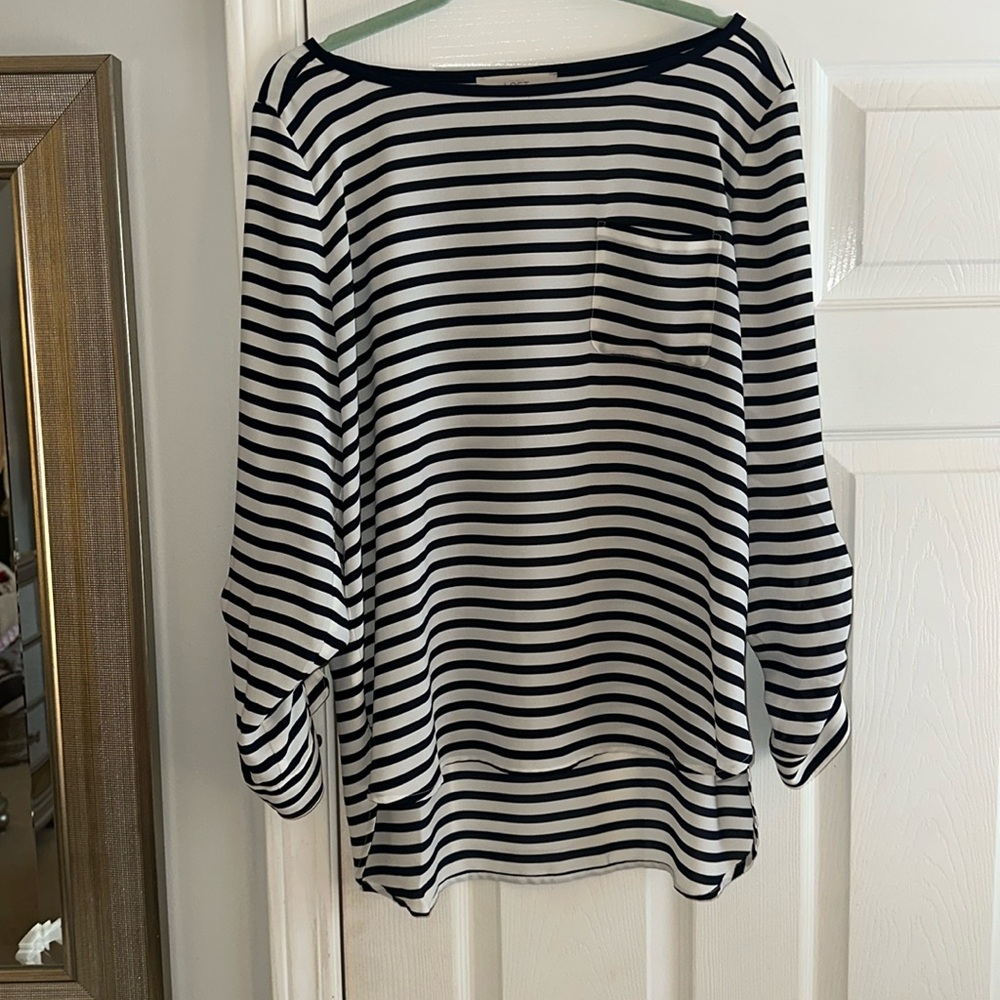 Navy striped blouse ⚓️